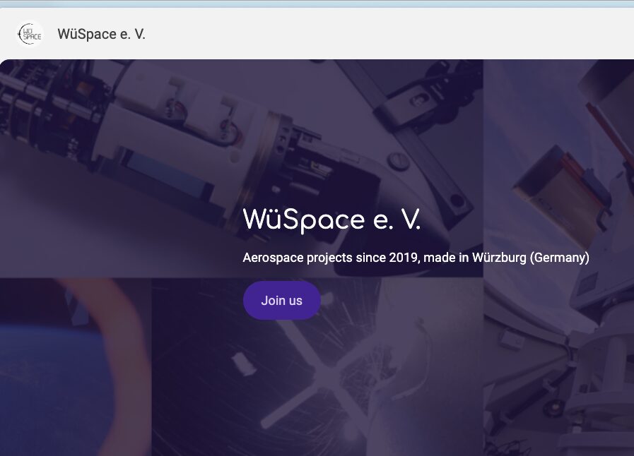 WueSpace Webseite